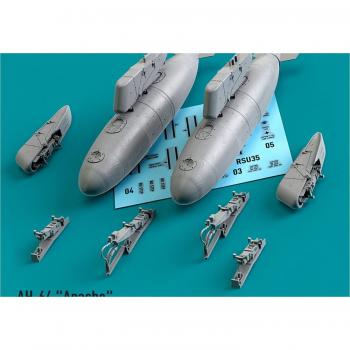 Apache AH‑64 1/35 Model Parts Set – Resin, Pylon & Fuel Tank