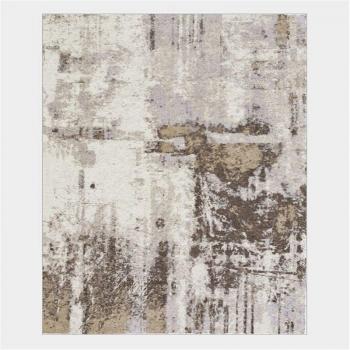 Abstracte Moderne Minimalistische Rijst Camel Grijs Tapijt voor Thuis