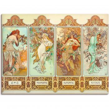 Artland Wandkunst »Die vier Jahreszeiten, 1896«
