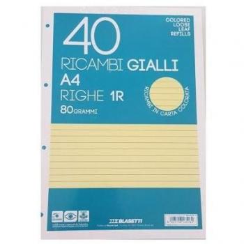RICAMBI A4 1 RIGO GIALLI BLASETTI