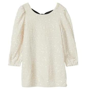 Glamouröses Paillettenkleid mit Schleife