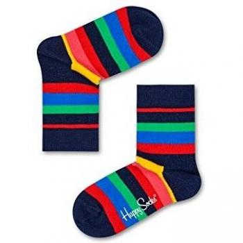 Chaussettes rayées bleues claires enfant