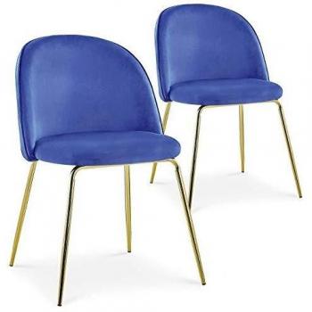 Lot de 2 Chaises Matelassées Spectra Bleu