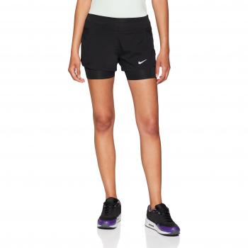 Nike Eclipse 2-in-1 Pantalones Cortos, Mujer, Negro