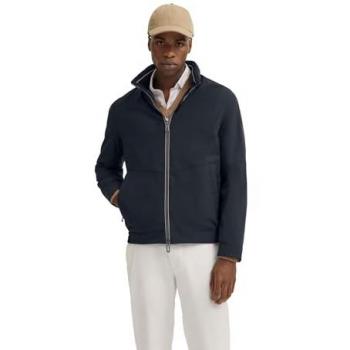 Bugatti Herren Blouson in Blau aus Mikrofaser