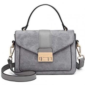 Miss Lulu Handtasche Klein Henkeltasche Damen Elegante Schultertasche Suede