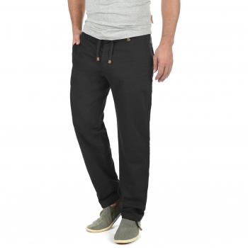 Leinenhose INDICODE „Leinenhose IDIves“ Herren L N-Gr Schwarz 55% Leinen 45% Baumwolle – Langhosen‑Style