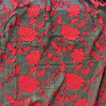 Chiffon Jacquard Blumenmuster Stoff für DIY-Projekte