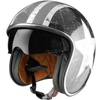 CASCO MOTO JET CON GAFA DE SOL CAPITAN AMERICA