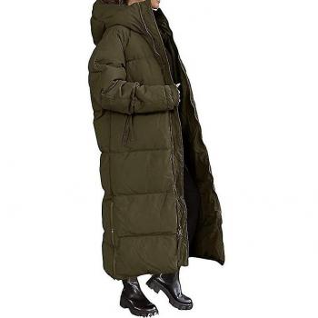 Chaqueta Globo de Manga Larga con Capucha Verde