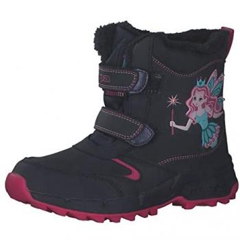 Kappa Winterboot Snowboots – Klettverschluss, 27, navy/pink, Synthetik