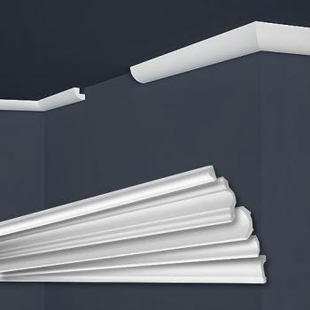 Cornici E-Cornici in XPS Polistirolo Bianco, Modello E-1 (22x22mm) - Marbet Design