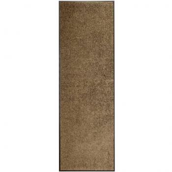 VidaXL Doormat Washable Brown 60x180 cm