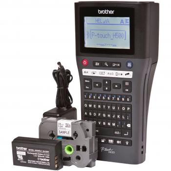 Brother PT‑H500LI Etikettendrucker mit USB‑Anschluss – Li‑Ion‑Akku & Netzteil – 3,5–24 mm Bandbreite – 30 mm/s Geschwindigkeit – Schwarz