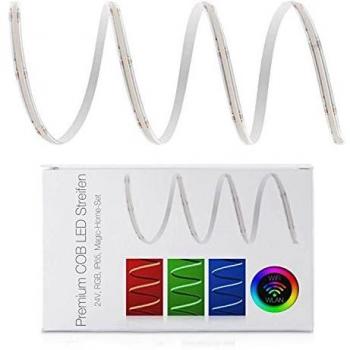 Premium 24V RGB COB LED Streifen IP65 WLAN-Set Magic Home & Netzteil