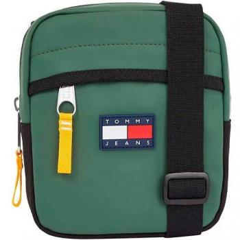 Reporter Verde de Tommy Hilfiger con Logo Badge