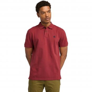 Timberland para hombre. TB0A6VDP6001 Polo de piqué de manga corta Millers River rojo (XXL)