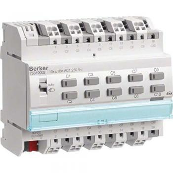 Berker 75313005 Steuereinheit 3fach 1-10 V 16 A Hand, Status, REG lichtgrau KNX