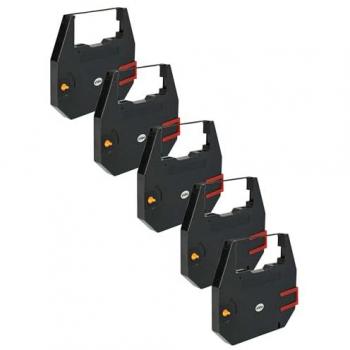 5x Ribbon Cartridge for Olivetti CX 1000, CX 1000 S Dot Matrix Receipt Printer - Vhbw