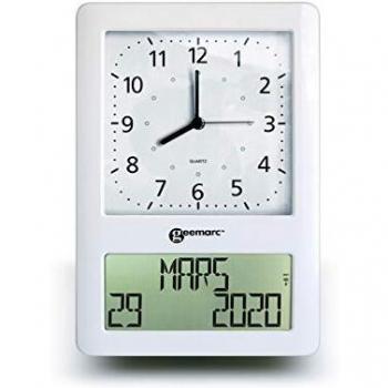 Horloge Geemarc VISO 50 - Affichage analogique et numérique