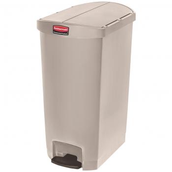 Rubbermaid Commercial Slim Jim 18 Gallon Beige Step-On Container
