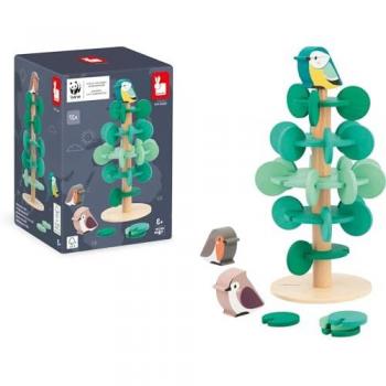 Arbre à Assembler en Bois FSC® - Partenariat WWF® - 37 Pièces avec Oiseaux - Dès 3 Ans