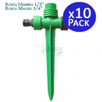 Porta Irrigatore Suinga 10x Picchetti 1/2” femminile / 3/4” maschile
