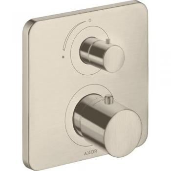 Cittorio M Termostato de Hansgrohe con Montaje a Ras y Válvula Cerrada – Color Brushed Nickel