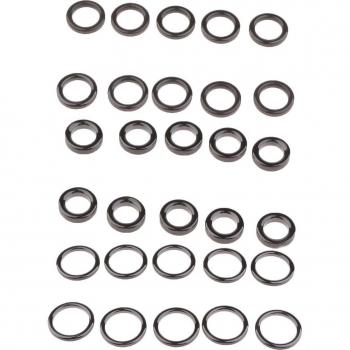 10PCS Black Ceramic Fishing Rod Guide Eye Rings Set