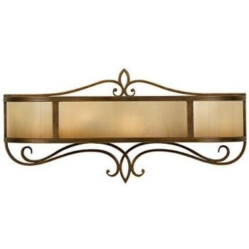 Aplique de Pared Interior 2 Luces Bronce con Cristal de Roble E14 – Justine