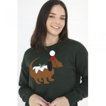 Jersey navideño para perro Brave Soul mujer XS
