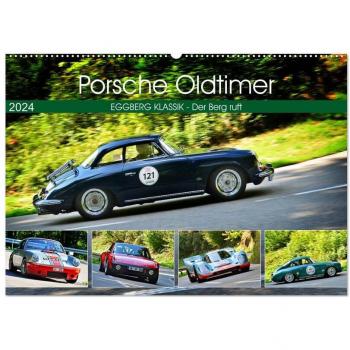 Porsche Oldtimer Wandkalender 2024 DIN A2 quer
