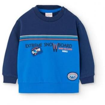Sudadera Bicolor Boboli con Cuello Redondo para Bebés