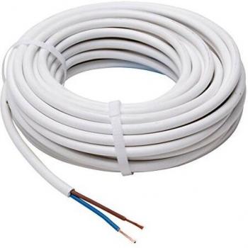 Tuyau conducteur Kopp 151510843 H03 VV-F Blanc 2 x 0,75 mm² x 10 m