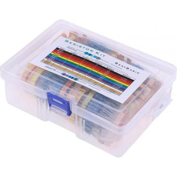 1% Resistor Assortment Kit 110 Values 0.1R - 10M Ohm (Pack of 1100)