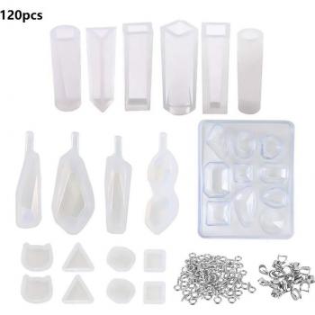 129pcs Silicone Casting Molds for Jewelry Making