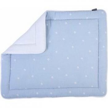 Materasso Box Bambini Blu Bianco 75x95 cm