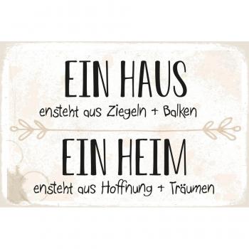 Queence Metallbild »Familienliebe«, Motivationsbilder, Blechschild