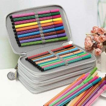 72 Slot Oxford Fabric Pencil Case for Watercolor Pencils
