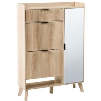 Moonie Light Brown Beliani Shoe Cabinet