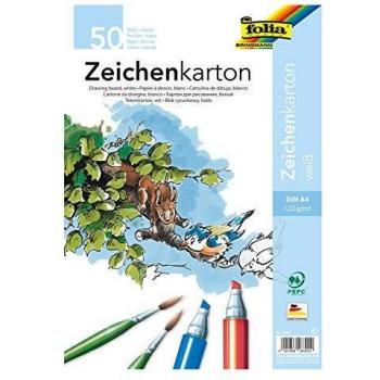 Zeichenpapier 120 g/m², DIN A4, 50 Blatt