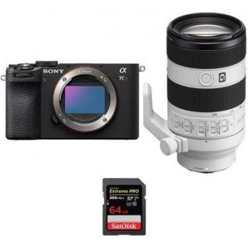 Set Completo Sony A7CR + Lente Macro 70-200mm f/4 OSS II + Tarjeta SDXC 64GB Extreme PRO