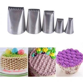 Fondant Dekorationsdüsen im 5er Set für Kuchen und Cupcakes