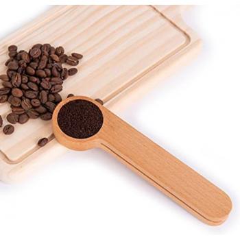 Cuchara medidora de madera para café y té
