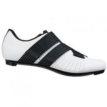 Scarpe da strada Fizik Tempo Powerstrap R5 bianche e nere