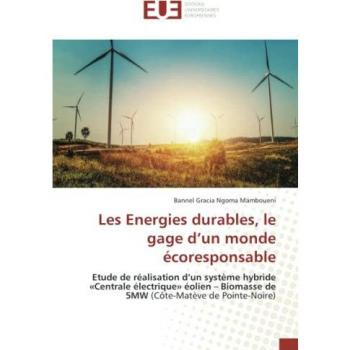 Les Energies durables, le gage d’un monde écoresponsable: Etude de réalisation d’un système hybride «Centrale électrique» éolien – Biomasse de 5MW (Côte-Matève de Pointe-Noire)
