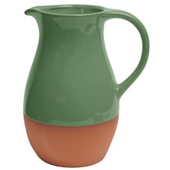 Dexam Sintra Green Glazed Terracotta Jug