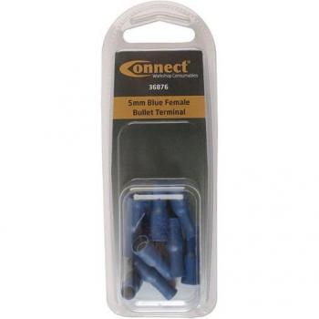 5mm Blue Female Bullet Terminal Pk 10 | Connect 36876