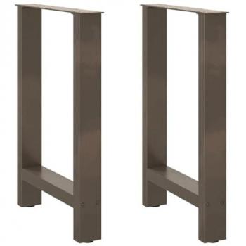 Natural Steel Coffee Table Legs 2 pcs 60x(72-73) cm