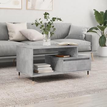VidaXL Coffee Table Concrete Grey 90x49x45 cm Engineered Wood